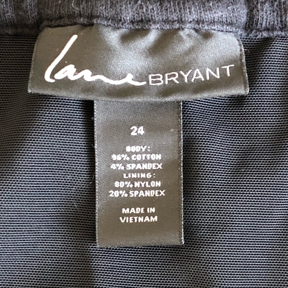 Lane Bryant Slimming Ruched Black Skirt - Picture 4 of 6